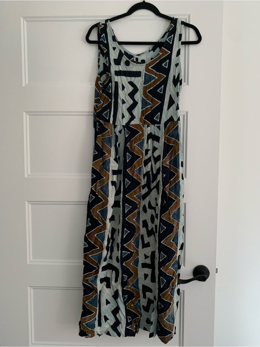Java Lava Batik Dress Size Medium BOHO Sleeveless Beach Indonesian